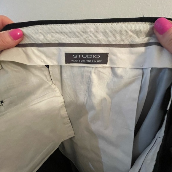 Hart Schafener Marx Studio Collection Men’s Suit Coat & Pants Black 50XL & 40x34 - Picture 13 of 13